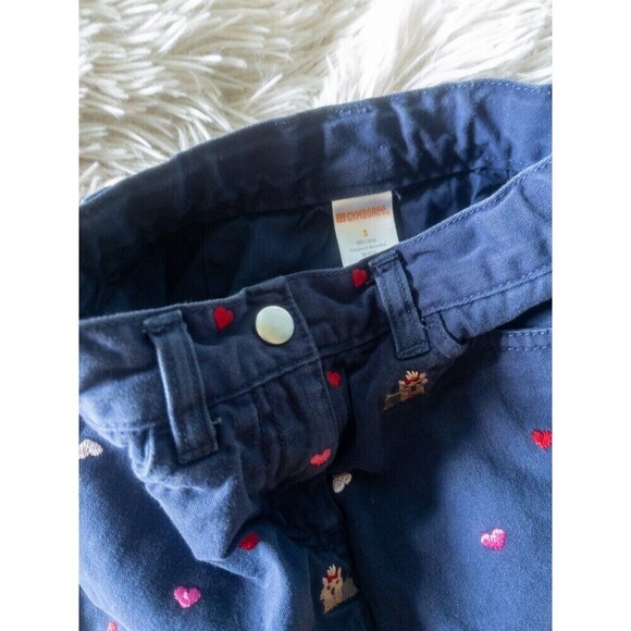 Gymboree Girls Yorkie Hearts Navy Blue Mini Skirt size 3 - Picture 4 of 6